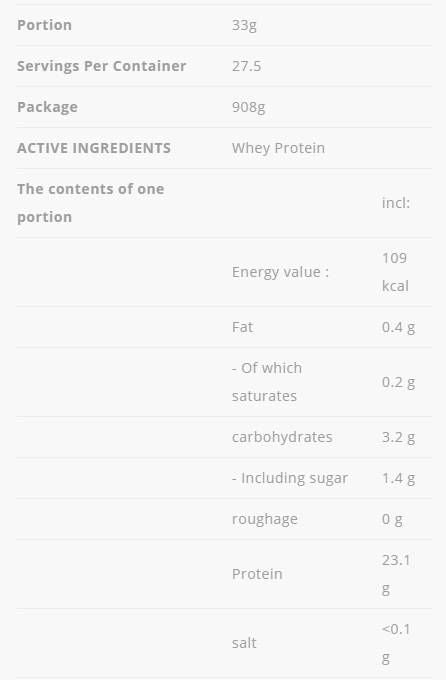 Protein sirutke - 908 grama