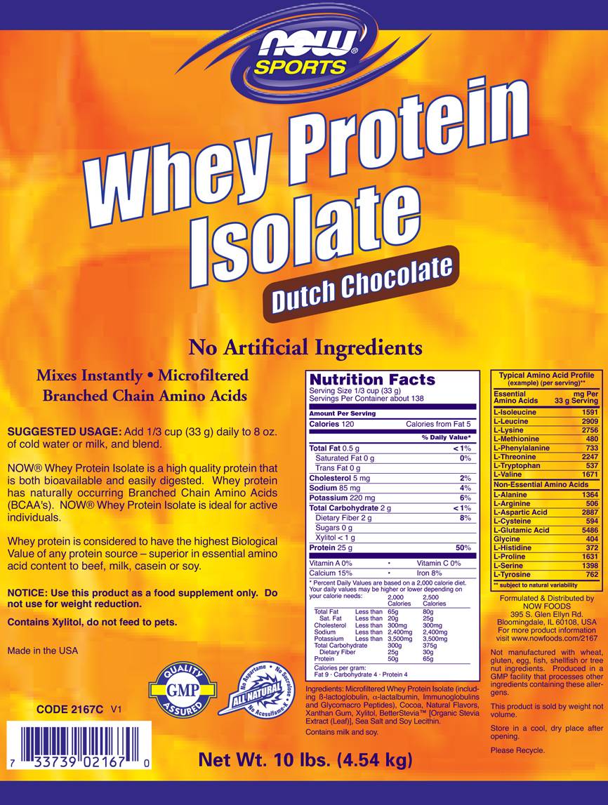 Izolat proteina sirutke - 4536 grama