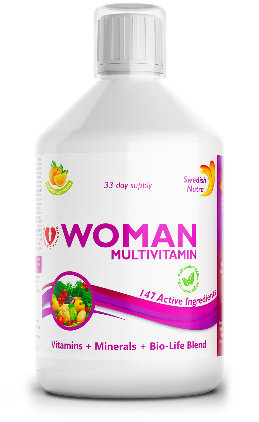 Ženski multivitamini za žene s kolagenom 1497 mg - 147 aktivnih sastojaka /500 ml/