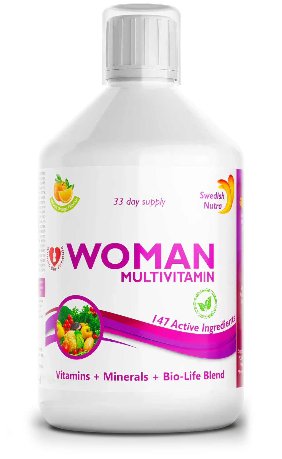 Ženski multivitamini za žene s kolagenom 1497 mg - 147 aktivnih sastojaka /500 ml/