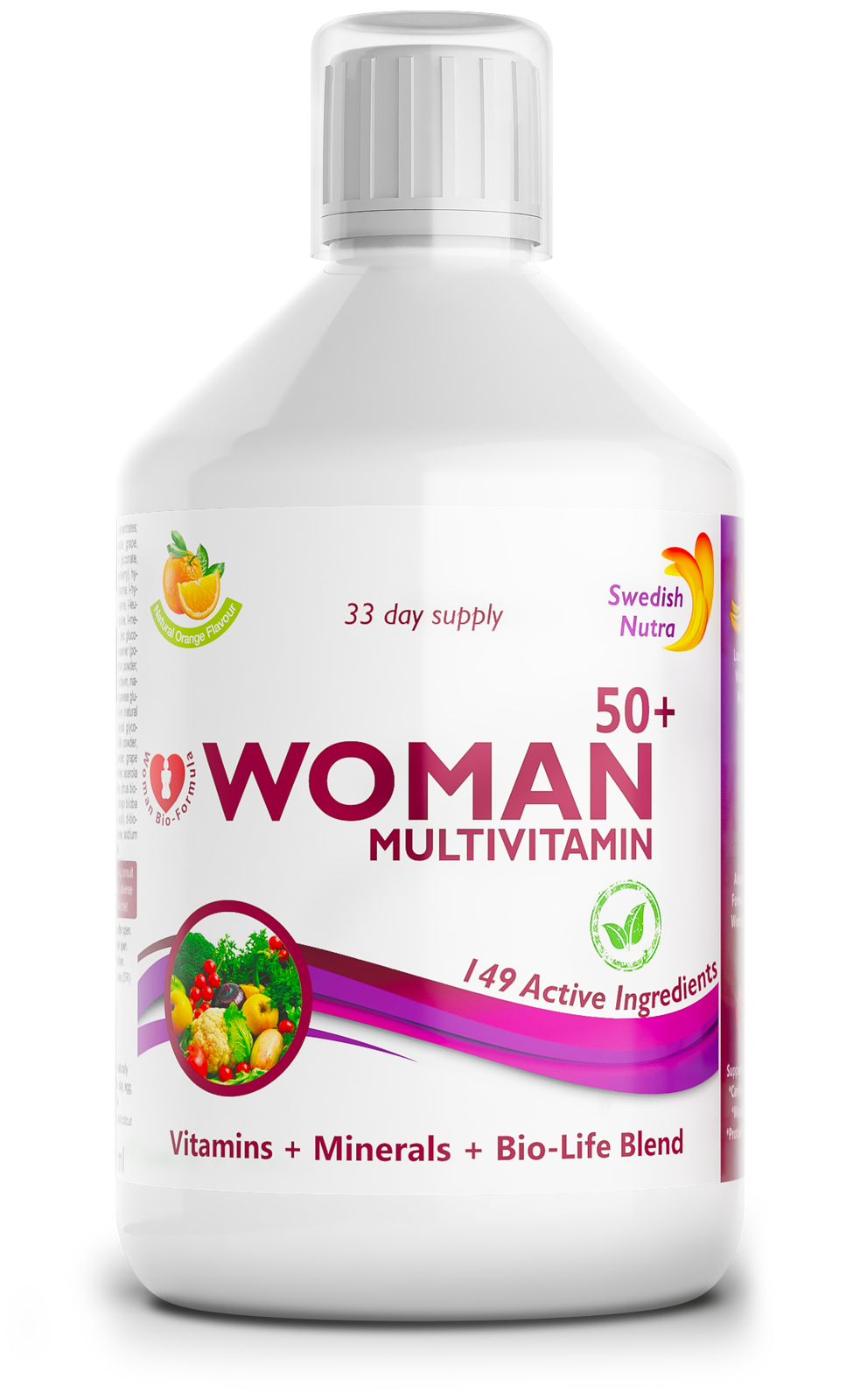 Žene 50+ multivitamini za žene s kolagenom 1497 mg - 149 aktivnih sastojaka /500 ml/