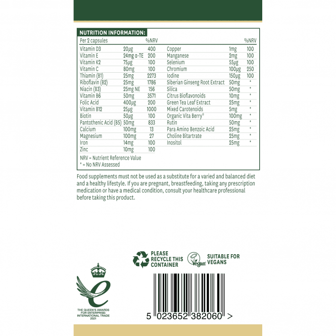 Ženski multivitamini & Minerali 60 kapsula NaturesAid