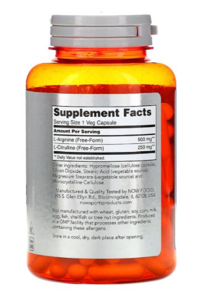 Arginin i citrulin - 240 kapsula
