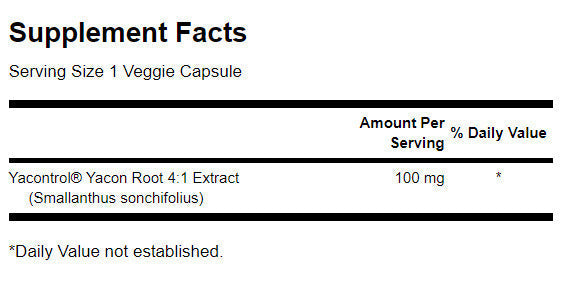 Yacontrol Yacon ekstrakt korijena 4:1 100 mg - 90 kapsula