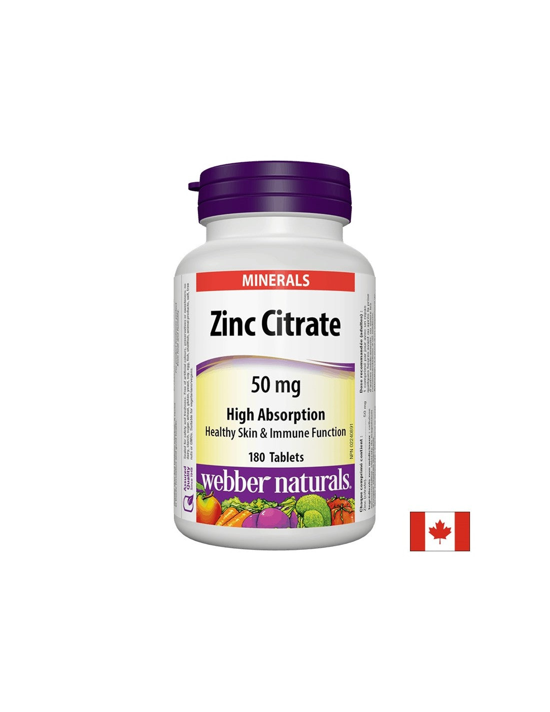 Cink citrat/Cink (citrat), 50 mg, 180 tableta