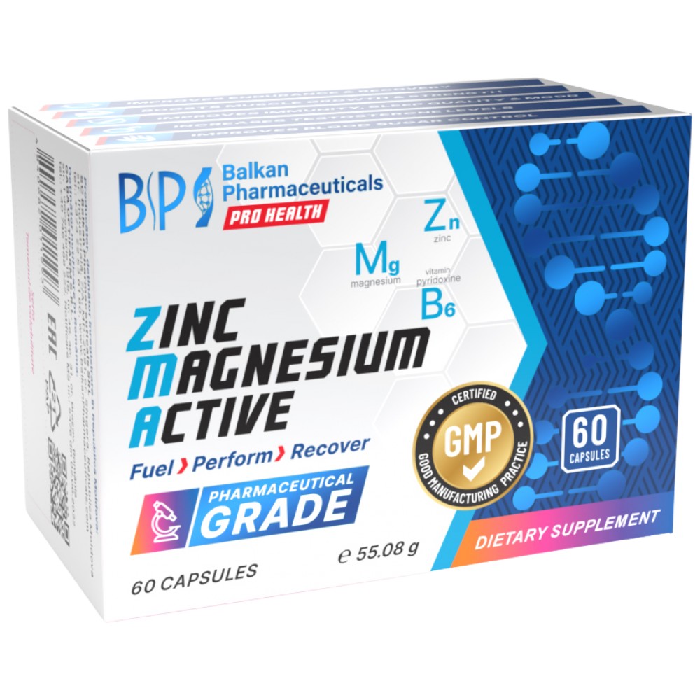 Zinc Magnesium Active - 60 kapsula