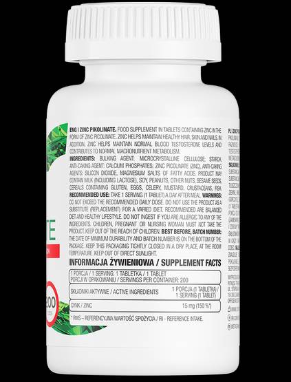 Cinkov pikolinat 15 mg/ograničeno izdanje od 200 tableta