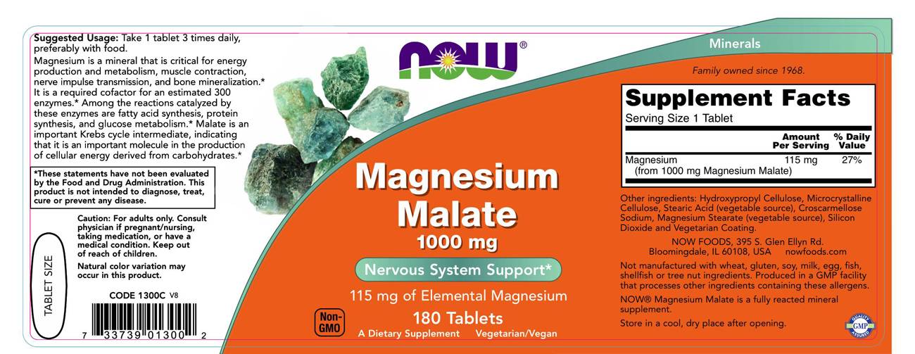 Magnezij Malate 1000 mg - 180 tableta