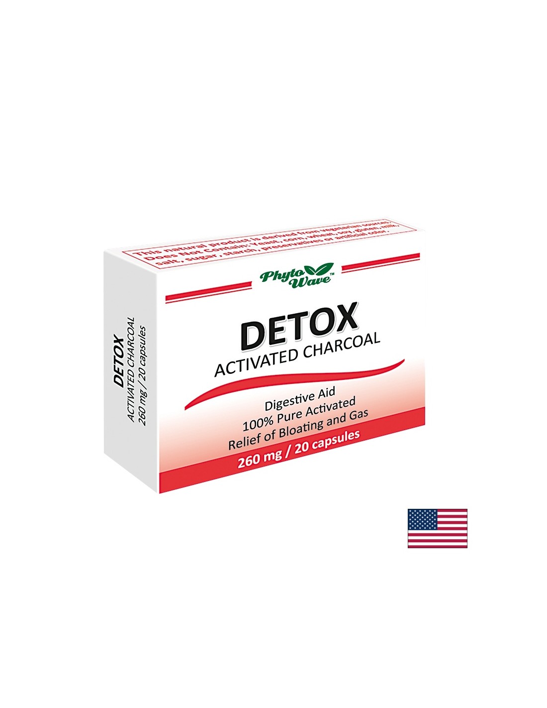 Detox aktivni ugljen 260 mg x 20 kapsula