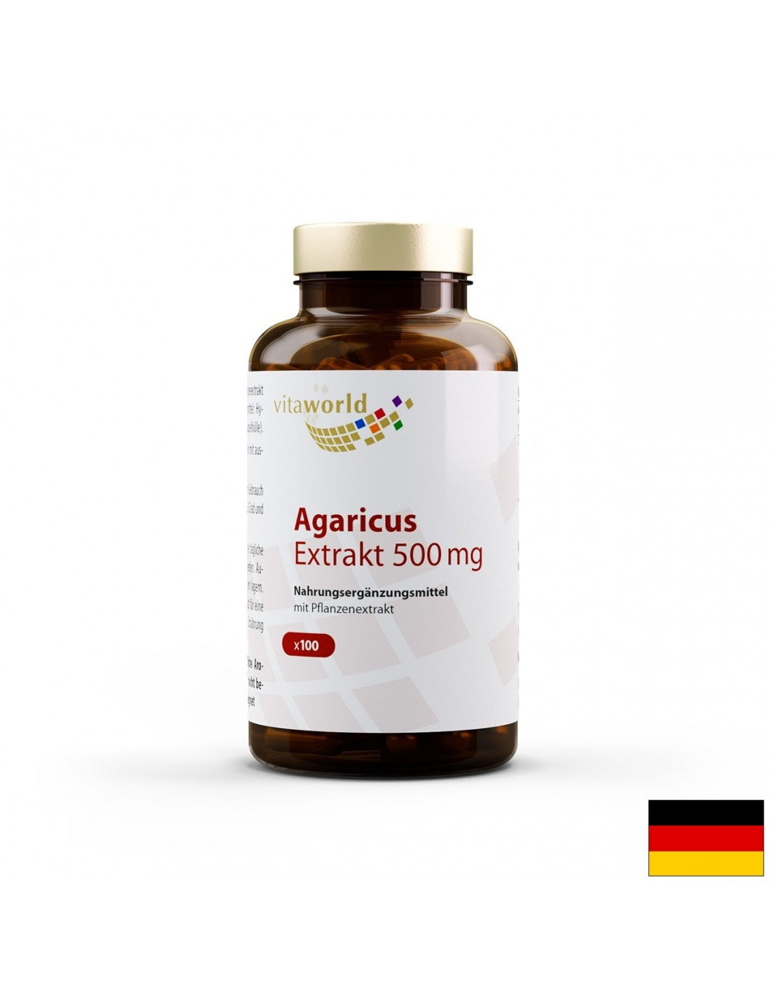 Agaricus ekstrakt 500 mg, 100 kapsula