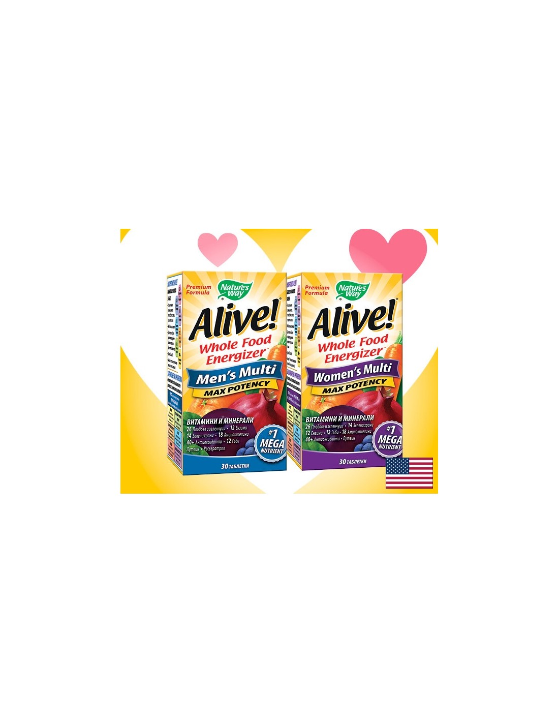 Promo paket <tc>Alive</tc>! za žene + <tc>Alive</tc>! za muškarce