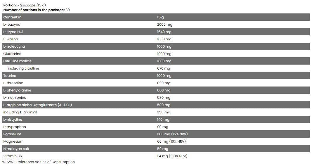Xtreme Napalm/Amino 13 + Elektroliti - 15 grama
