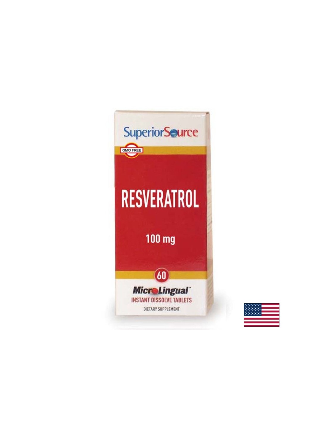 Antioksidans - resveratrol 100 mg + slatki slatkiš, 60 sublingvalnih tableta