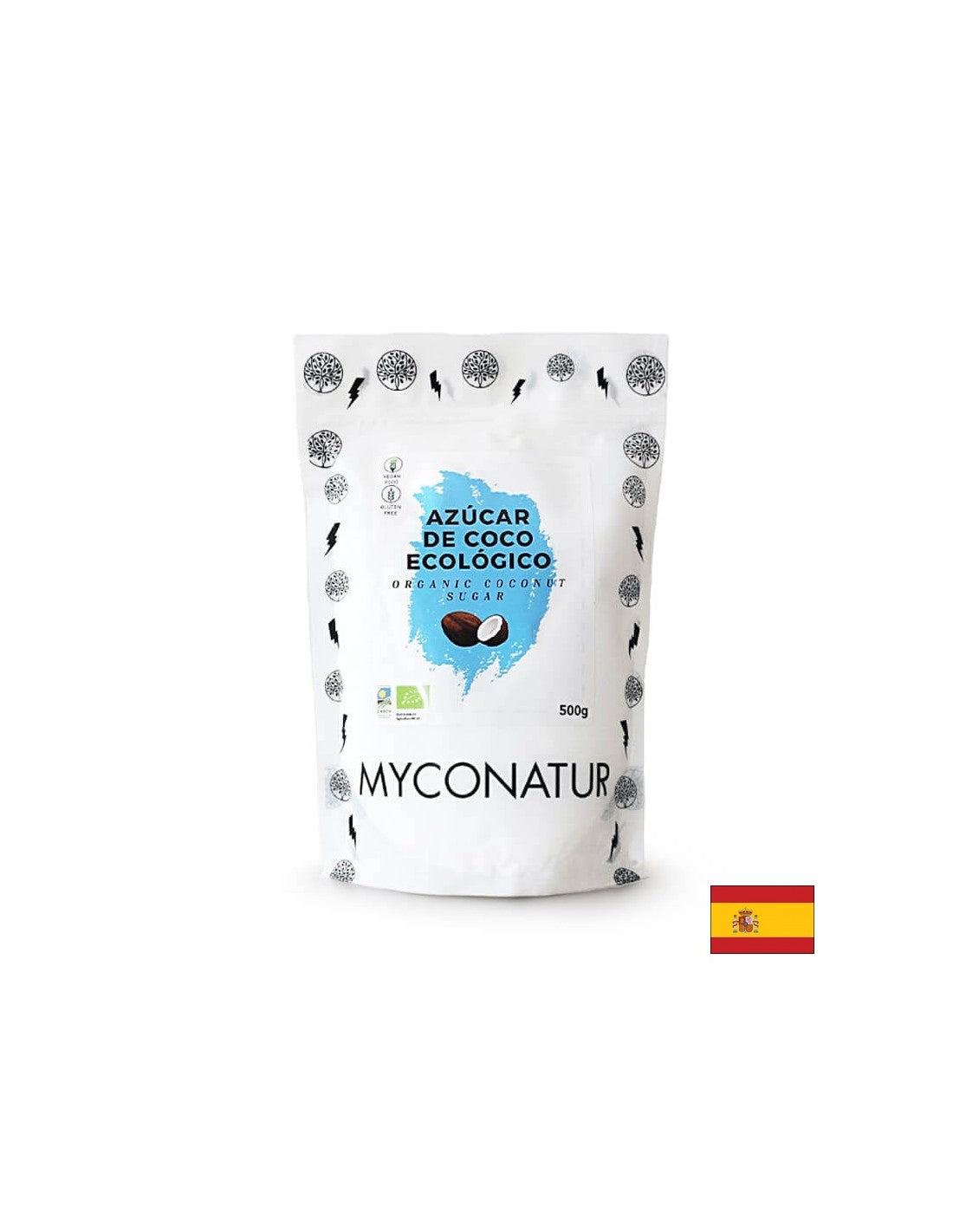 Azucar de coco, Bio - Organski kokosov šećer, 500 g <tc>Myconatur</tc>