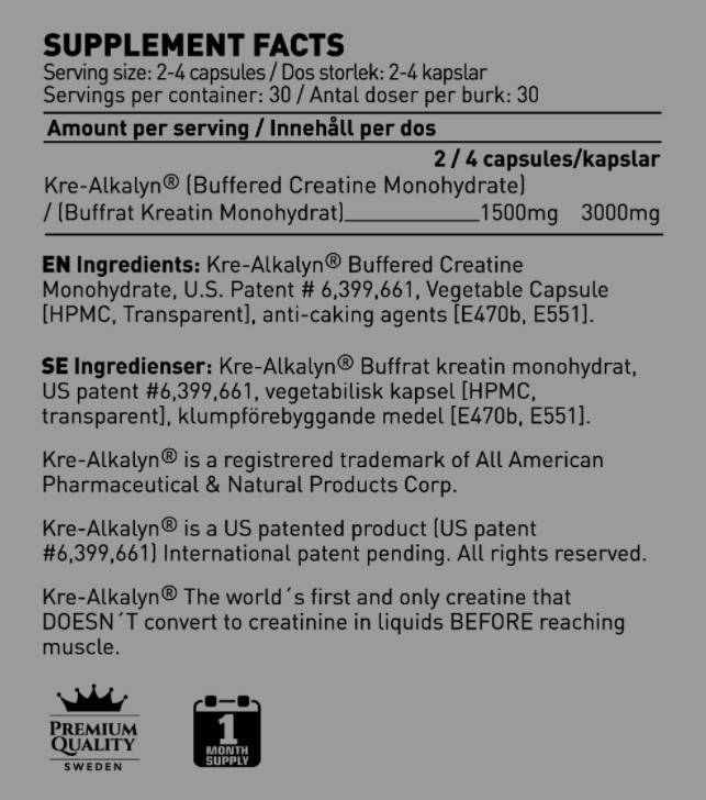 KRE -ALCALYN 750 mg - 120 kapsula