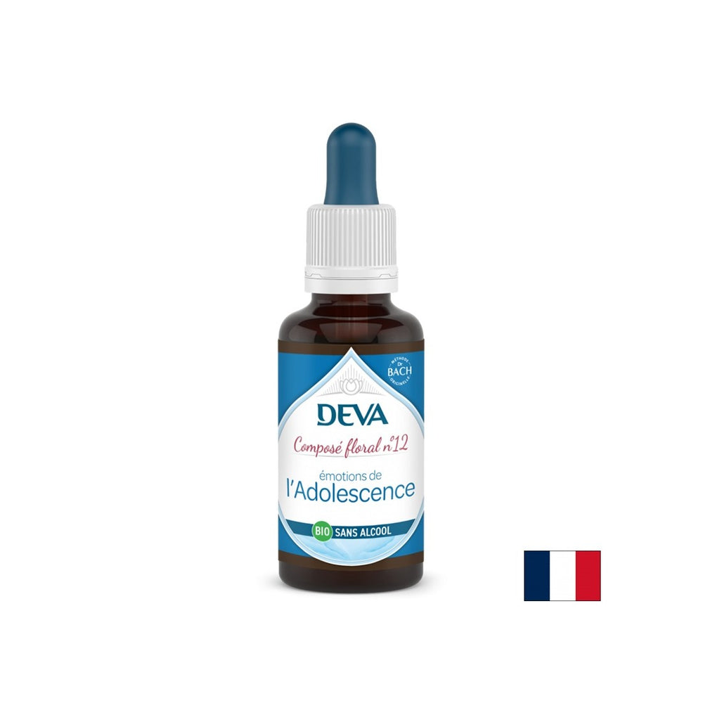 Uravnotežavanje emocija kod mladih, cvjetnih esencija, bach metoda pada br. 12 (bez alkohola), 30 ml