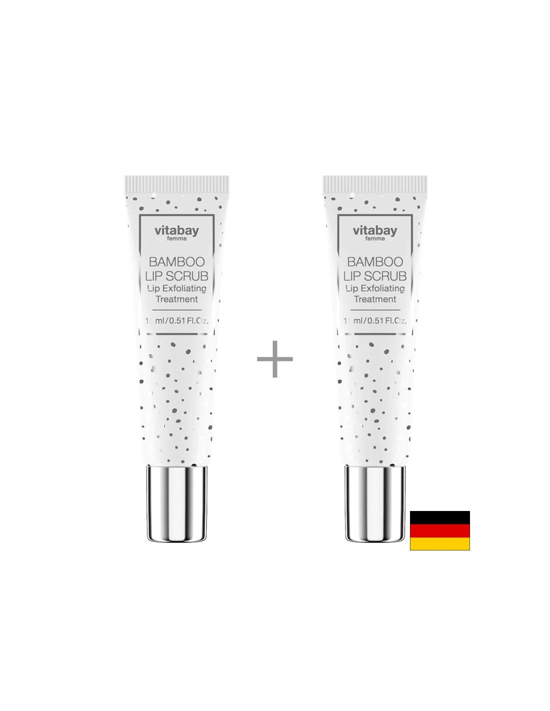 Bambusov piling usana, 2 pcs x 15 ml