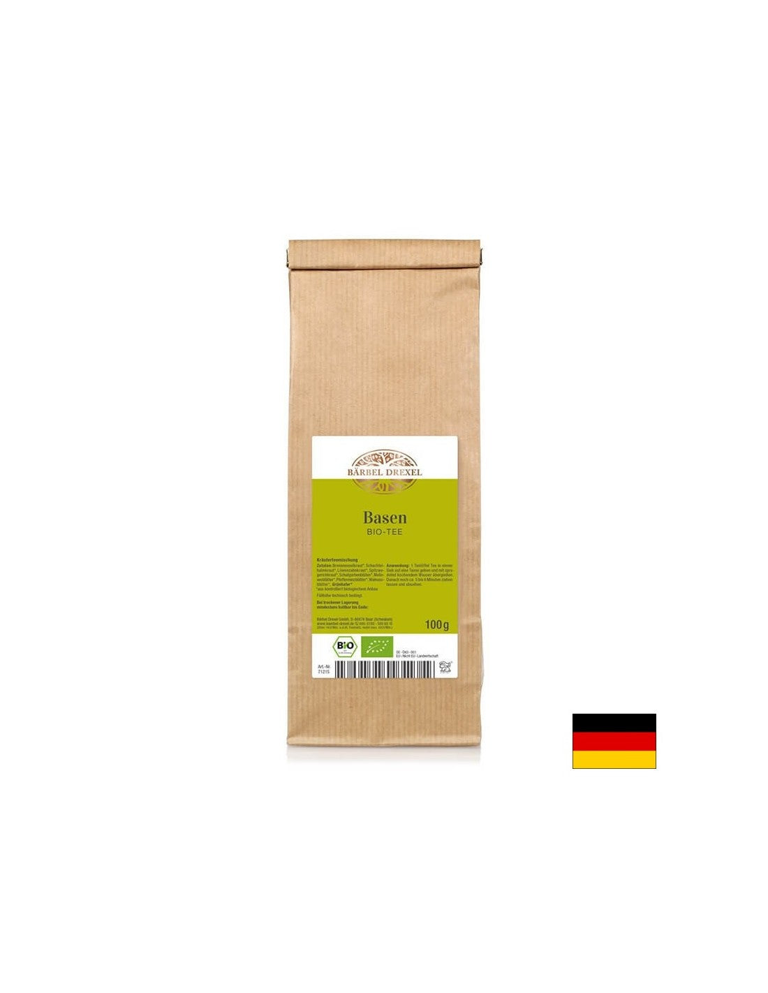 Basen Bio-Tee - BIO Herbal mixture for alkaline-acidic balance, 100 g Bärbel Drexel - Nutra Best Europe