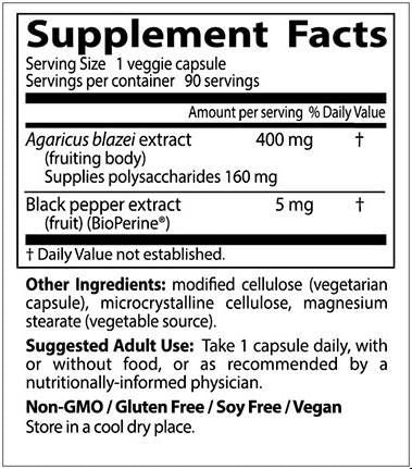 Najbolji agaricus Blazei s bioperinom - 90 kapsula