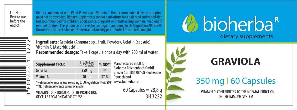 Graviola 450 mg - 60 kapsula