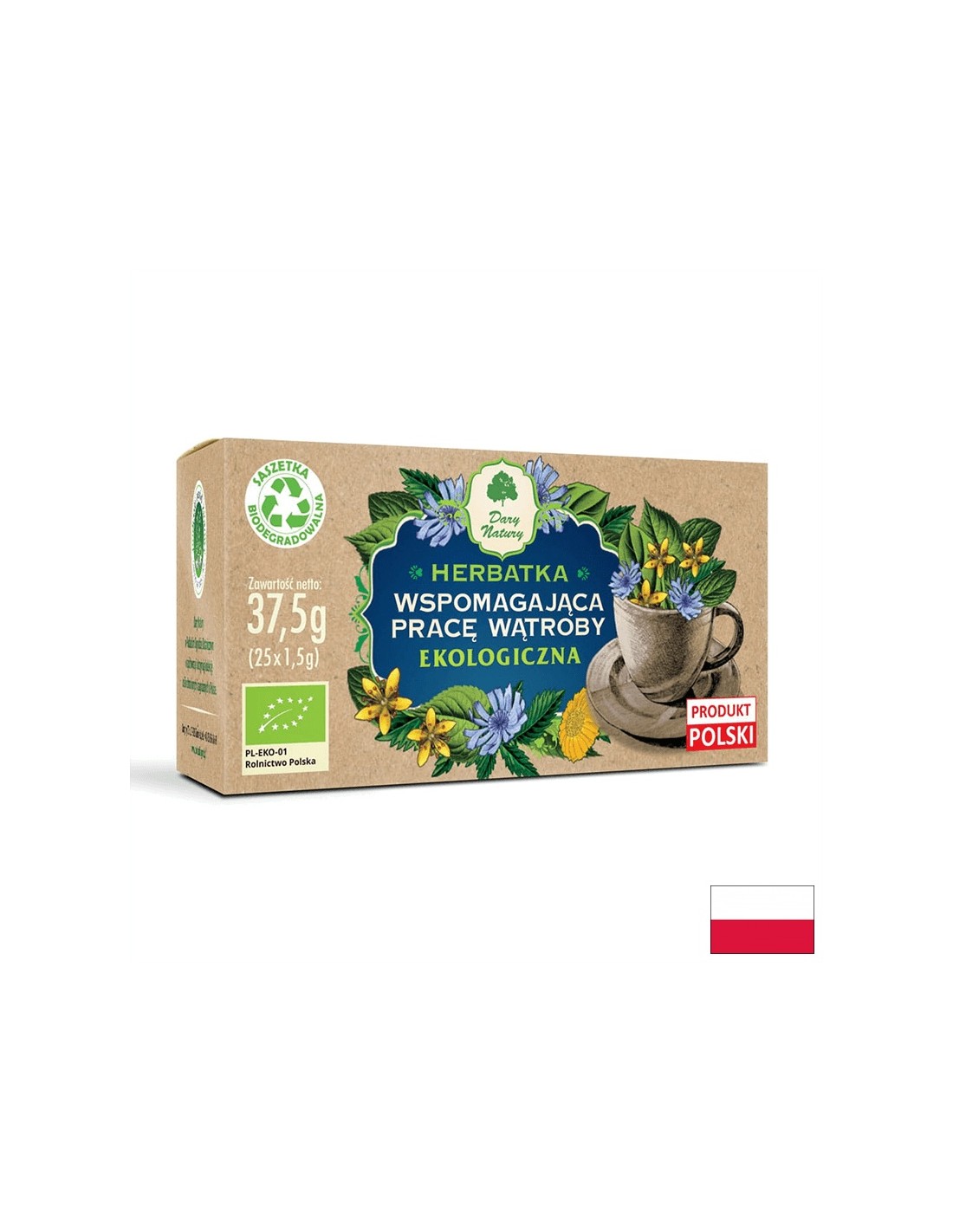 Biljni čaj koji podržava funkciju jetre bio, 25 vrećica za filtriranje