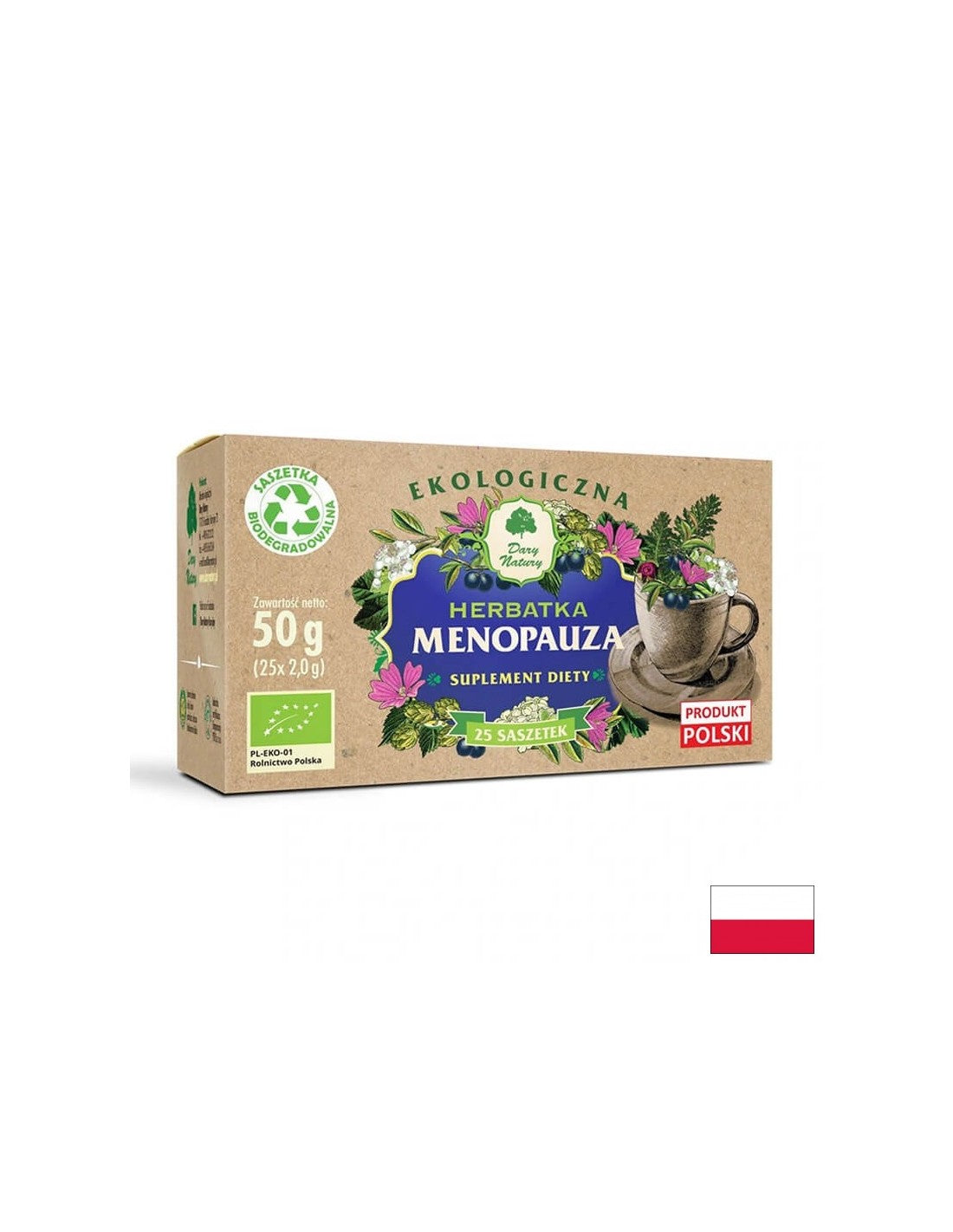 Biljni čaj za menopauzu bio, 25 paketa