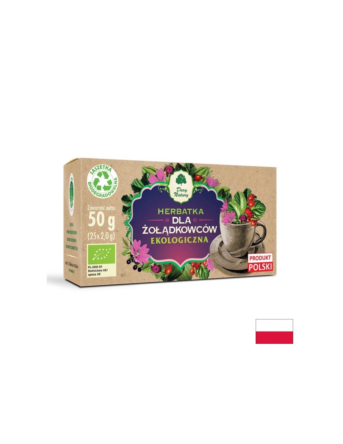 Biljni čaj za biološki bio, 25 paketa