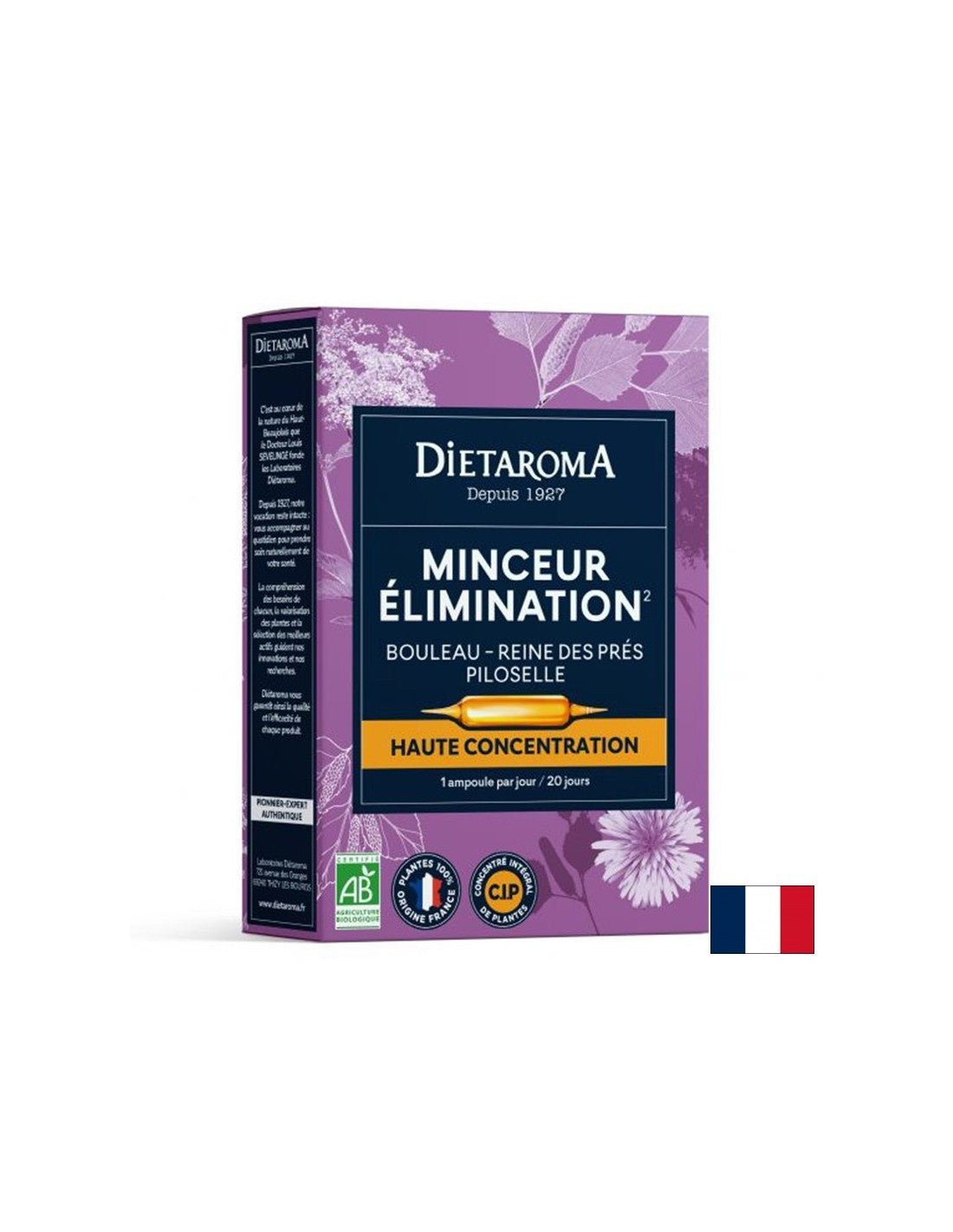 Biljna formula za mršavljenje (s brezom, močvarnim marigoldom i ušima miša), 20 ampula za piće