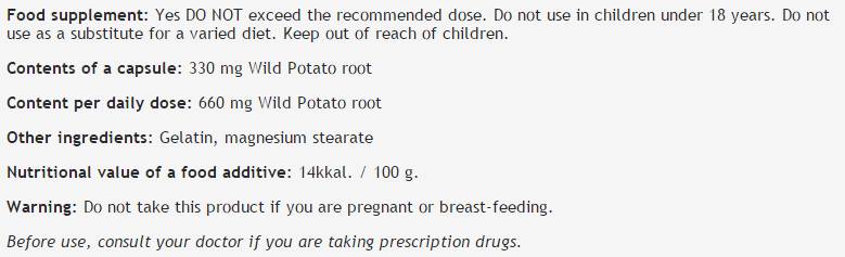 Wild Yam 330 mg - 100 kapsula