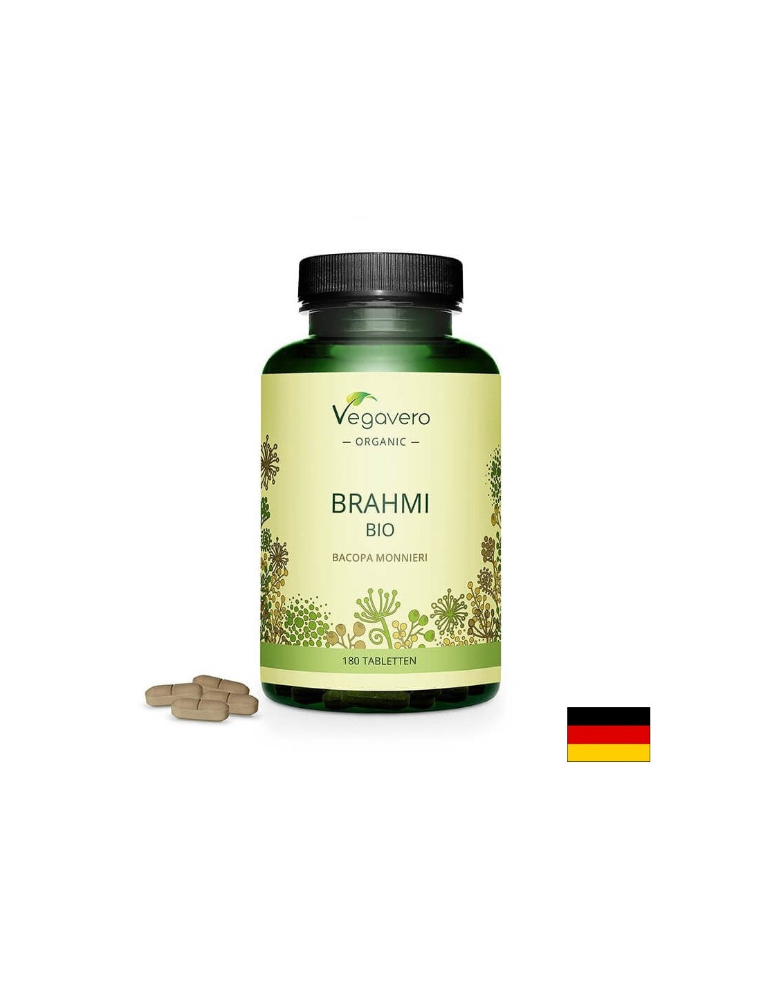 Brahmi BIO – Bacopa Monieri BIO - Brahmi – Bacopa Monieri, 180 tableta <tc>Vegavero</tc>