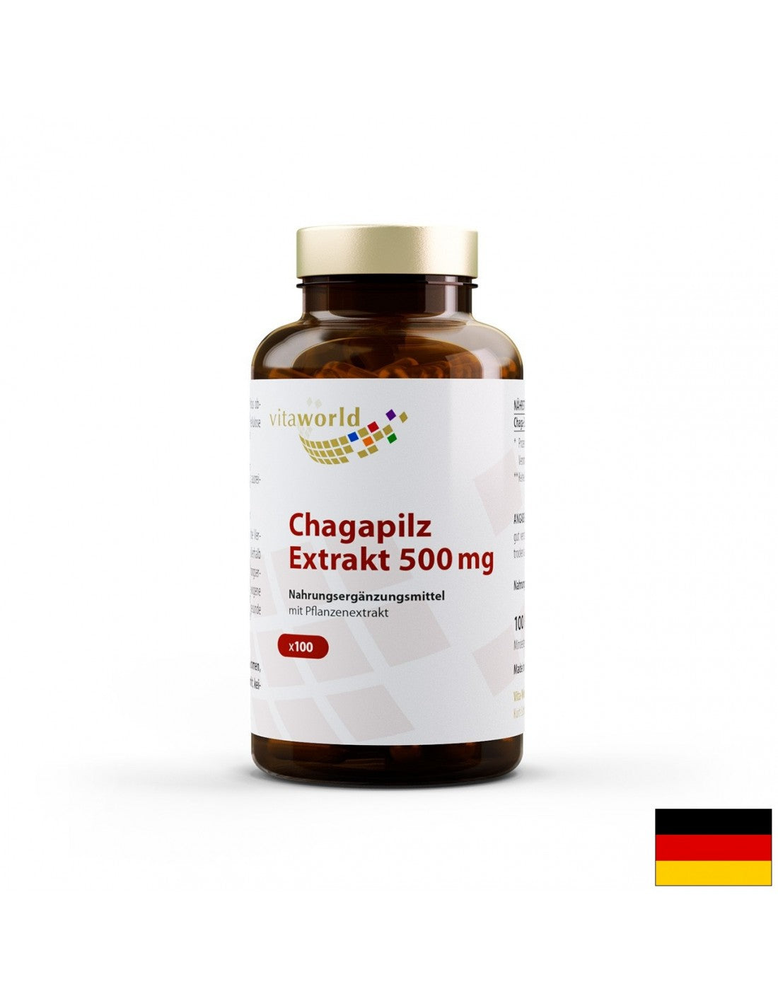 Chagapilz Extrakt / Chaga 500 mg, 100 kapsula