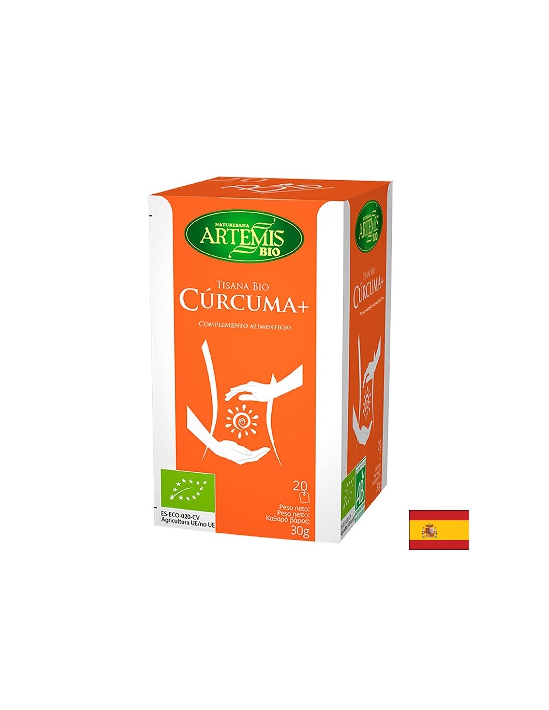 Curcuma +, bio/ kurkuma + đumbir, slatki slatkiš i crni papar, 20 filtriranih vrećica