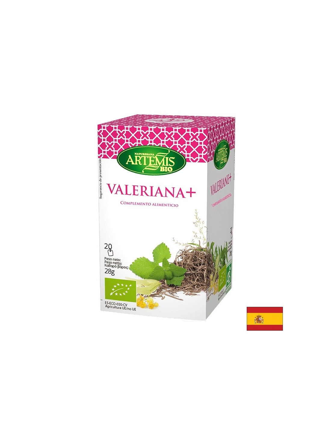 Valerian čaj + biljke, 20 filtriranih vrećica Herbes del moli