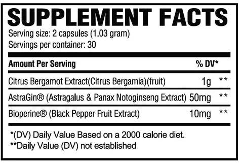 Bergamot 1000 mg | s Astraginom - 60 kapsula
