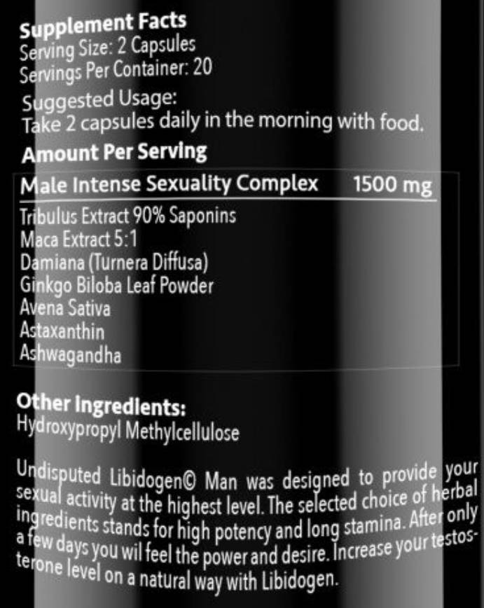 Libidogen čovjek | s Maca & Damianom - 40 kapsula