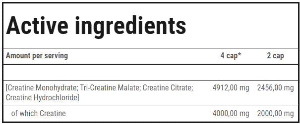 Crea Xtreme | Kreatina matrica - 120 kapsula