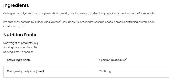 Kolagen 2550 90 kapsula