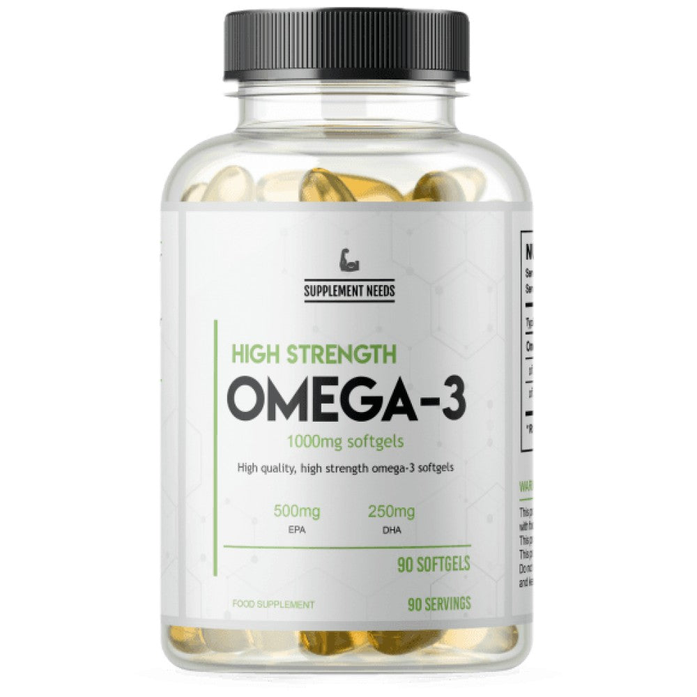 Omega 3 visoka čvrstoća | 500 mg EPA i 250 mg DHA 90 gel kapsule