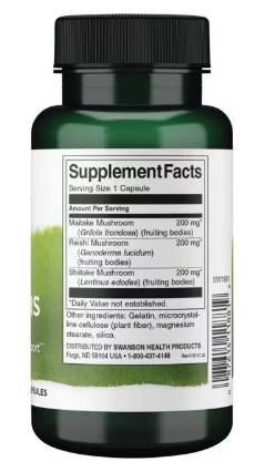 Raspoloženje shrooms | Maitake, Reishi, Shiitake 60 kapsula