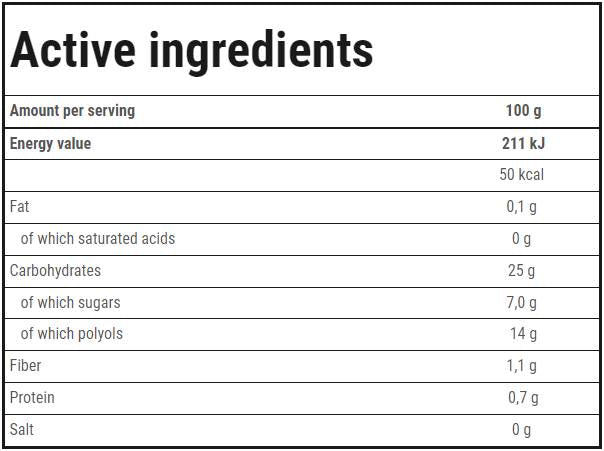Voće u žele | Breskva 600 grama