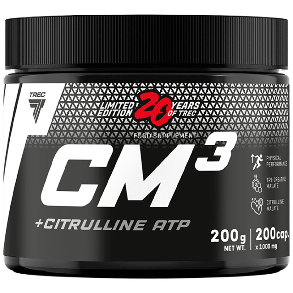 CM3 + citrulin ATP | Tri kreatin Malate + citrulin - 200 kapsula