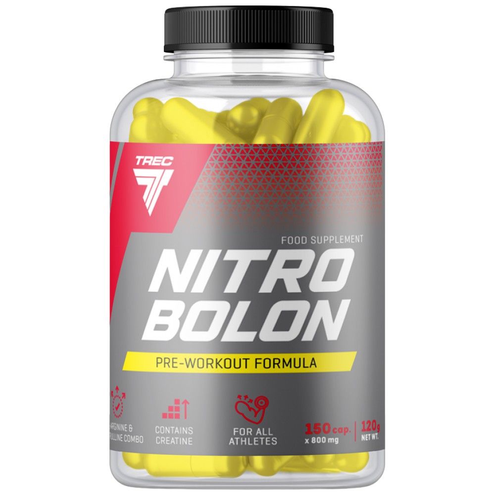 Nitrobolon | Kape za prije vježbanja bez stimulansa-150 kapsula