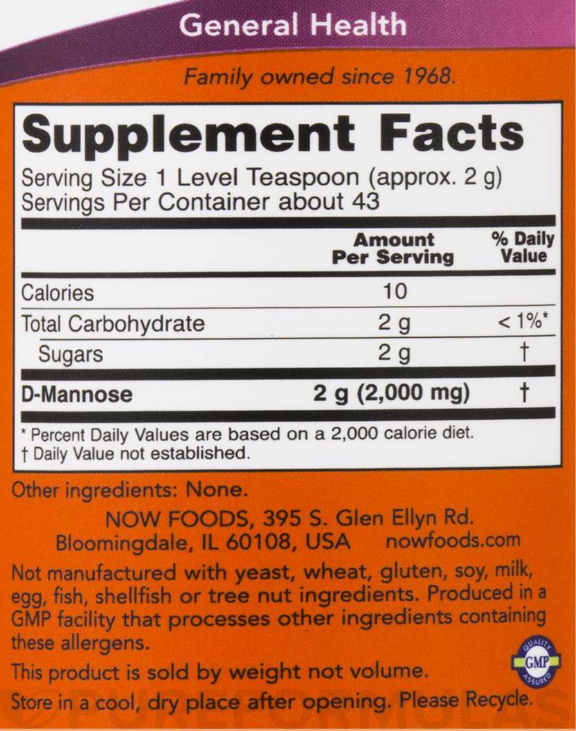 D -mannose prah - 85 grama