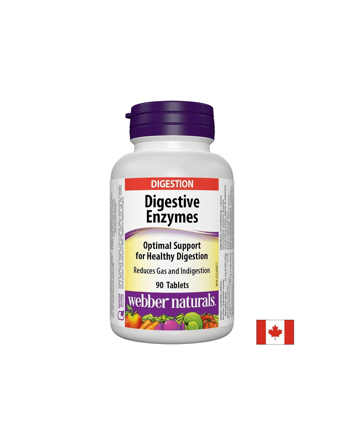 Probavni enzimi x 90 tableta <tc>Webber Naturals</tc>
