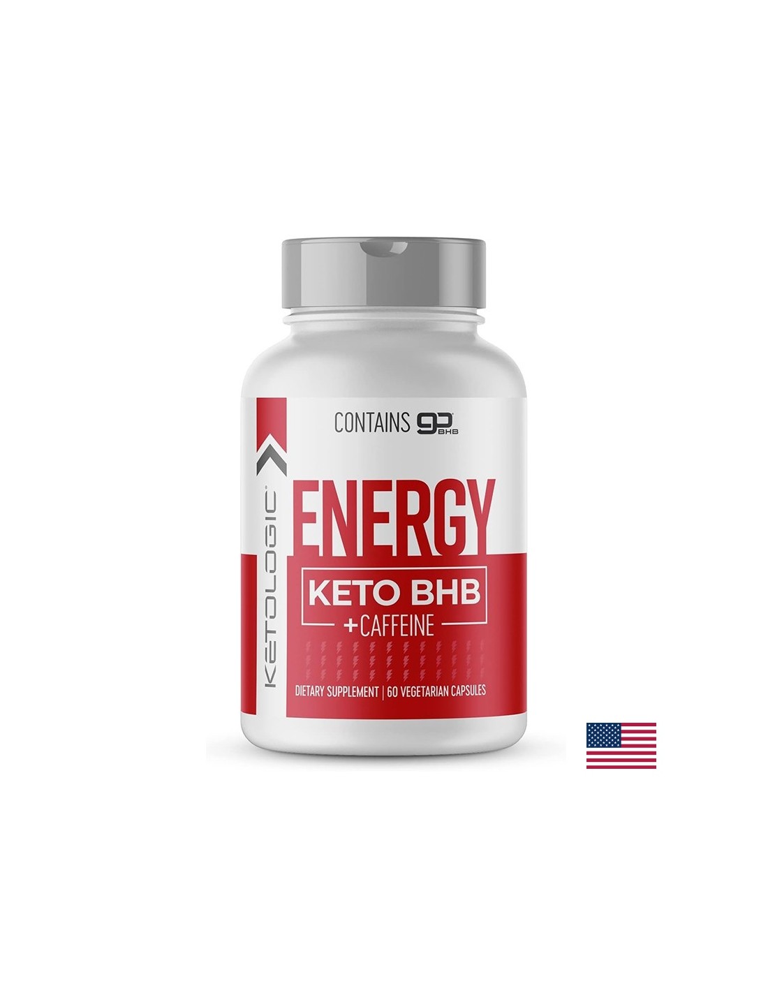 Egzogeni ketoni + kofein - Energy Keto BHB + kofein, 60 kapsula