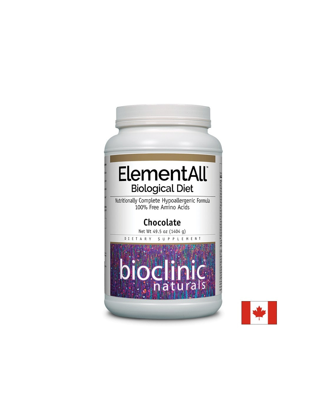 Elemental Diet - ElementAll Biological Diet with chocolate flavor, 1404 g powder Natural Factors - Nutra Best Europe