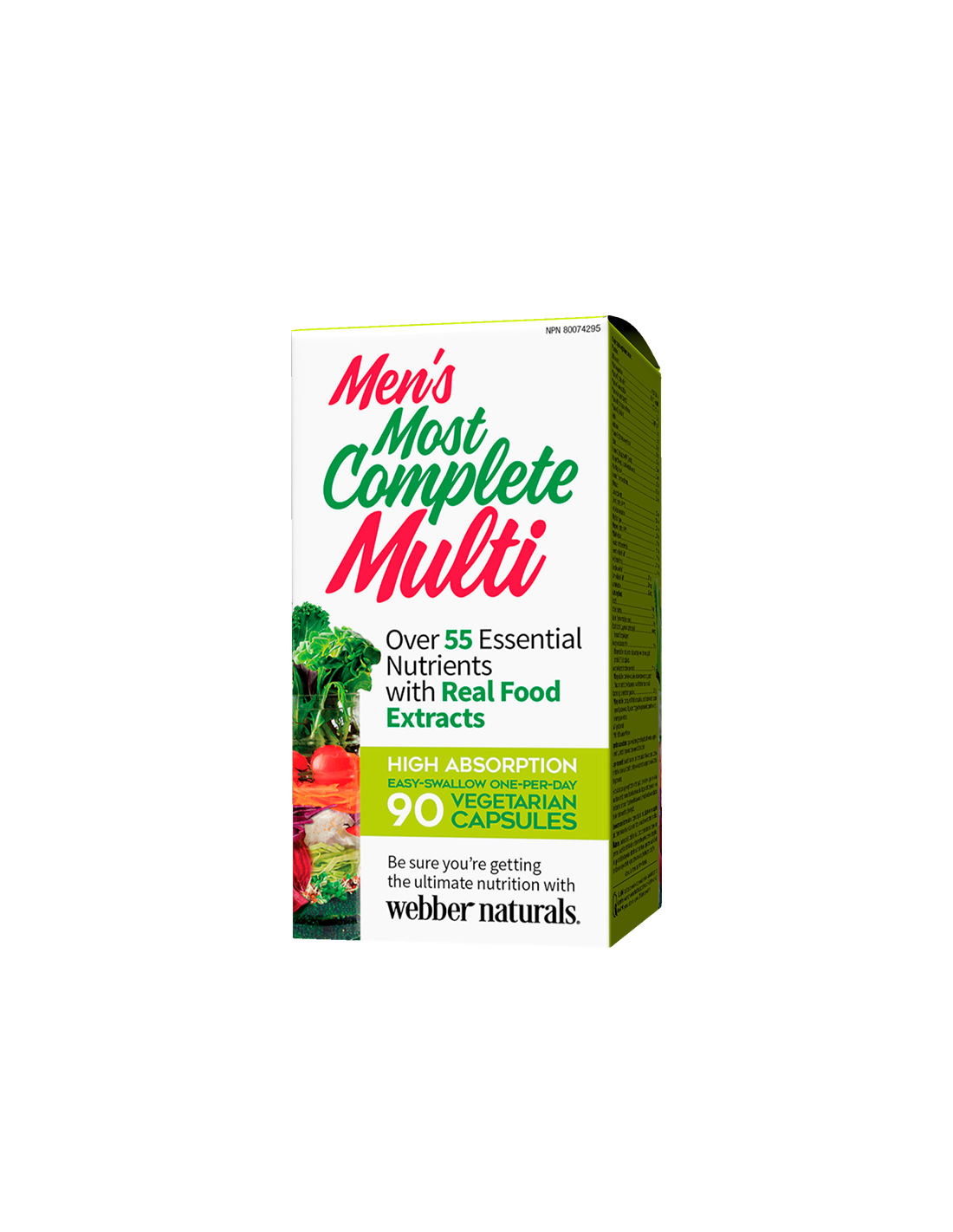 Multivitamin za muškarce - Men's Most Complete Multi, 90 V kapsula <tc>Webber Naturals</tc>