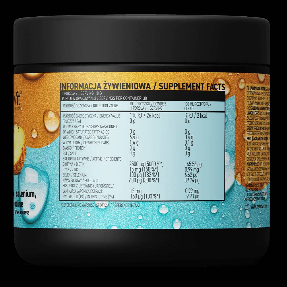 Aqua Kick/Napredna hidratacija s biotinom, cinkom, selenom - 300 grama