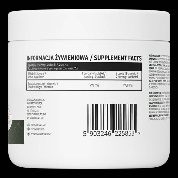 Chlorella - 1000 tableta
