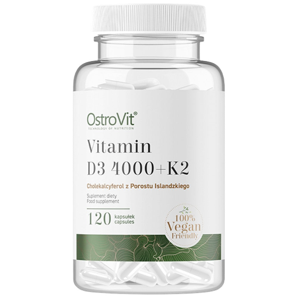 Vitamin D3 4000 + K2 | Vege Caps 120 kapsula